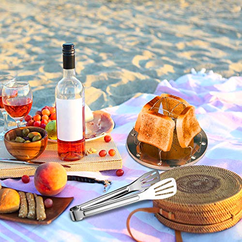 Camper Toaster, Stainless Steel 4 Slice Propane Bread Toaster with