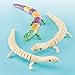 Baker Ross Flexible Jointed Wooden Lizards for Children to Paint & Decorate (Pack of 3)