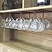 FURVOKIA Creative Mug Holder Under Cabinet Hooks,Upside Down Coffee Cups Hanging Rack,Organizer for Ties and Belts Storage Shelves (Black)