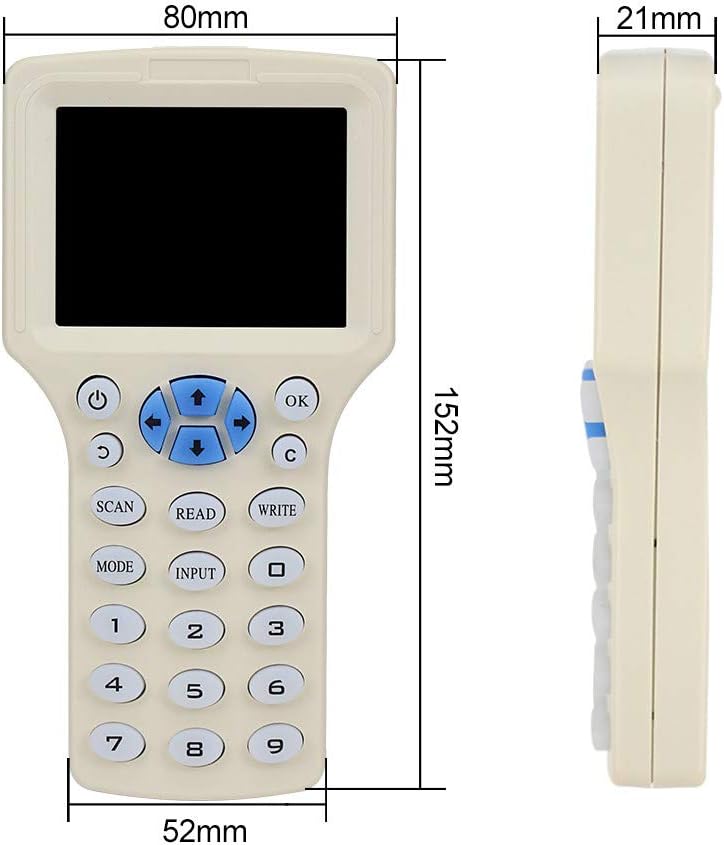 KDL RFID Smart Card Reader Writer NFC 13.56MHz Copier 125KHz Duplicator Multi-Frequency Decoding Software USB Support with 125KHz/13.56MHz Dual Frequency Writable Key fobs - Image 5