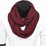 Men Scarf Knit Infinity Scarf Winter Soft Warm Scarves E5081b
