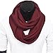 Men Scarf Knit Infinity Scarf Winter Soft Warm Scarves E5081b