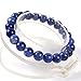 Justinstones Natural Blue Sodalite Gemstone 8mm Round Beads Stretch Bracelet 7 Inch Unisex