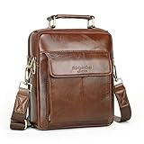 Men Leather Crossbody Bag Shoulder Satchel