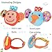 Daisy Cute Animal Wrist and Foot Rattles Finder Socks Set for Infant Baby Velcro Design Developmental Toys Set Elephant and Monkey - Wonderful Baby Gift