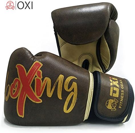PUREFI OXI Genuine Cowhide Boxing Gloves Training Boxing Sparring Gloves bag gloves boxing 16oz