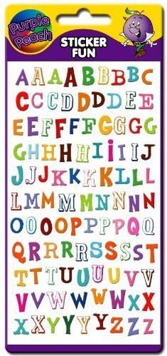 Purple peach sticker sheet - Alphabet Funky by Purple Peach