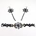 RareLove Vampire Gothic Choker Necklace and Earrings Set Spider Web Charm for Halloween Costume