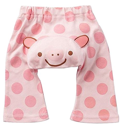 Pink Pig Dot Baby PP Pants Boy Girl Infant Autumn Tights Animal Trousers 12-18Month