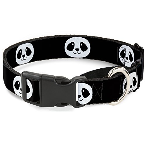 Buckle-Down Martingale Dog Collar - Panda Bear Repeat - 1" Wide - Fits 15-26" N…