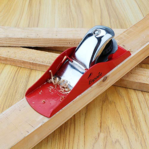 Mini Hand Planer, EnPoint Hand Planer Small Block Plane with Flat Base & 1.8 inch Blade Adjustable Wood Planer Woodworking Tool for DIY Making Smoothing Surface Gift for Carpenter Craftsman