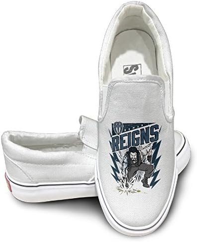 Toyou Roman Reign Unisex Comfort Flat Canvas Sneaker Shoes 43 White