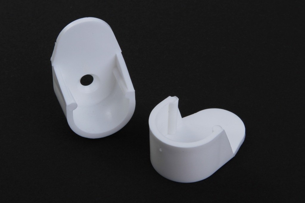 2 x Wardrobe Rail Supports 18 mm Plastic White Amazon.co.uk DIY & Tools