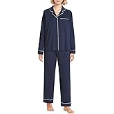 Pintage Women's Petite Cotton Pajama Set Petite Length Pjs