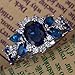 YAZILIND Elegant Royal Cubic Zirconia Flower Topaz Rings Wedding Jewelry for Women Size10