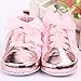ELee Baby Girl Lace Up Rose Non Slip Toddler Crib Shoes First Walkers (0-6 Months, #6 Pink)