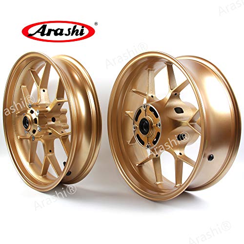 Arashi Wheel Rim Front and Rear for HONDA CBR600RR 2007-2017 Motorcycle Accessories CBR 600 RR CBR600 600RR 600CC Gold 2008 2009 2010 2011 2012 2013 2014 2015 2016