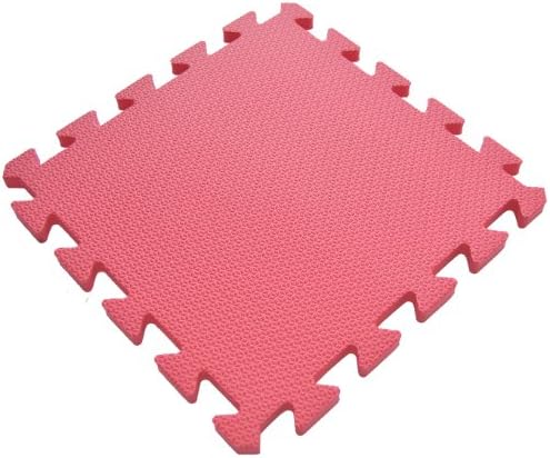 36 Pieces Non-Toxic Waterproof Foam Wonder Mats: Non-Recycled Quality & Extra Thick 12" X 12" X ~9/16" (RED)