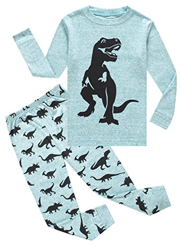 Family feeling dinosaur baby boys long sleeve pajamas sets 100% c…
