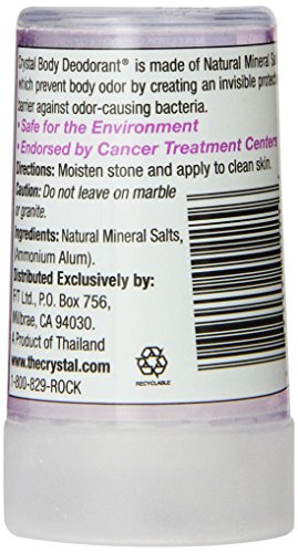 CRYSTAL BODY DEODORANT Travel Stick - Unscented (1.5 fl oz)