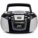 HANNLOMAX HX-301CD CD Player, AM/FM Radio, Cassette Recorder, Records from CD or Radio, Aux-in Jack, Headphone Jack, AC/DC Dual Power Source.