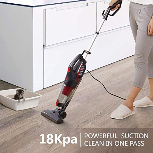 Dibea 18Kpa Corded Stick Vacuum Cleaner 2 in 1 Lightweight Upright and