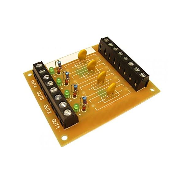 modellbahn-exklusiv 1031904 - MOBA 4-Fach Sicherungsverteiler V1 mit PTC Sicherungen