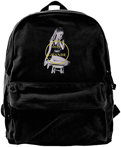 VCARETF Canvas Backpacks Ariana Grande Canvas Backpack Travel Rucksack Backpack Daypack Knapsack Laptop Shoulder Bag