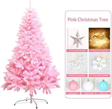 Forwei Cherry Blossoms Pink Christmas Tree 1.2 Artificial Indoor Outdoor Classic Tabletop Home Holiday Christmas Tree Decoration Included