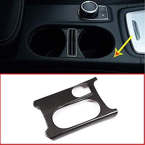 MAVMAX for Mercedes-Benz A/GLA/CLA Class C117 W117 W176 X156 2012-17 AMG Car Accessory for LHD ABS Chrome Cup Holder Cover Trim LHD(Carbon Fiber)