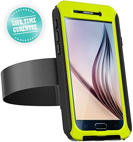 Galaxy S6 Waterproof Case Cover, Heavy Duty Water/Dust/Shockproof Case with Armband &amp; Lanyard, IPX68 Certified Underwater Case to 10Ft with Built-in Screen Protector for Samsung Galaxy S6