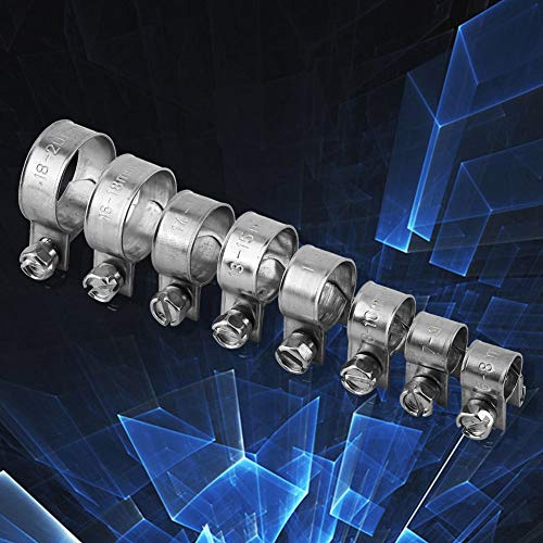 2 Clamps+Stainless+6mm+20mm+Optional+Plumbing