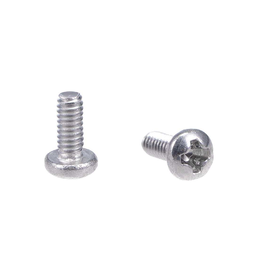 sourcing map M2x5mm Machine Screws Pan Phillips Cross Head Screw 304 Stainless Steel Fasteners Bolts 30Pcs