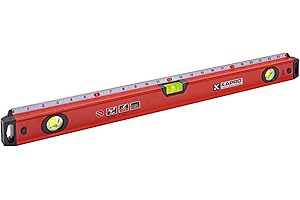 Kapro - 770 Exodus Professional Box Level - With 45° Vial & Ruler - For Leveling, Measuring, Marking, and Cutting - Features 3 Vials, Precise Straightedge, and Wall-Grip - 24 Inch