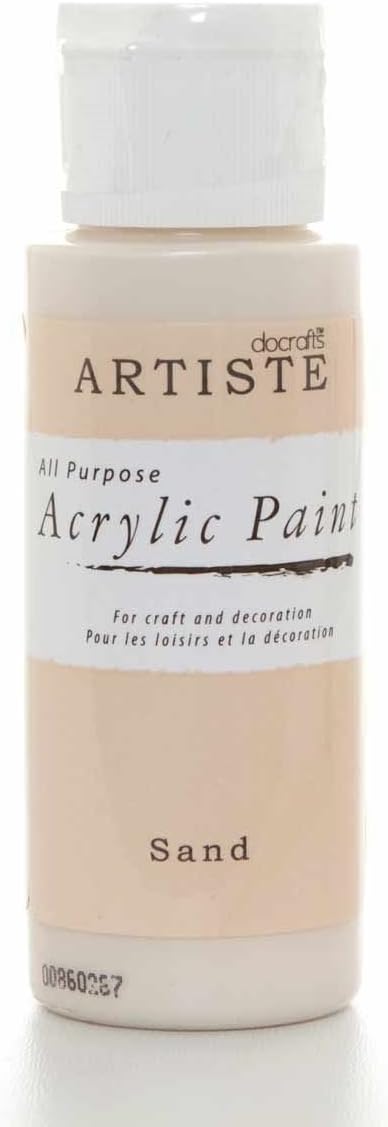 Artiste Acrylic Paint 59ml 2Oz Sand, Quick-Drying Professional Art, Craft And Hobby, , Packaging May Vary