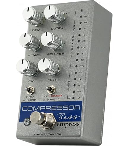 Amazon.com: Empress Bass Compressor Effects Pedal, Silver, CPBS