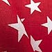 The Fabric Exchange Stars Print Poly Cotton 60 Inch Fabric by The Yard (Red)