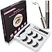 Magnetic Eyeliner and Magnetic Eyelash Kit, Natural Look, Waterproof and Smudge Resistant, Magnetic Lashliner For Use with Magnetic False Lashes (3 Pairs)