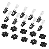eBoot Garden Flag Stoppers Rubber Flag Stoppers with Anti-wind Clips, 20 Pieces