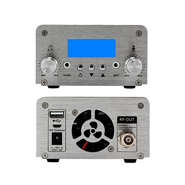 Transmisor Fm 15w Estereo USB Bluetooth PC Control - Imagen 4
