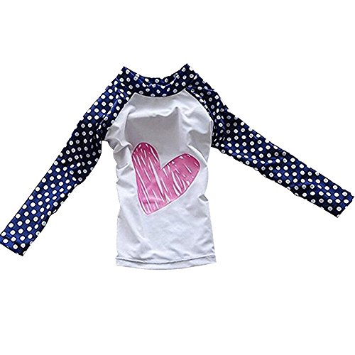 Toddler Baby Girl Swimsuit Two Pieces Kid Long Sleeve Rash Guard UPF 50+ (3-9)