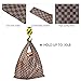 WODKEIS Foldable Reusable Grocery Bags 3Pcs Reusable Shopping Tote Bags Heavy Duty Grocery Tote Bags Reusable Bag Lightweight Shopping Bag Foldable into Attached Pouch, White/Green/Brown