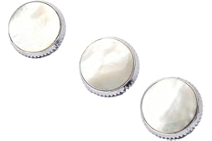 JIAYOUY Liyafy Beige Shell Inlay Trumpet Finger Buttons for Trumpet Replacement 3 Pcs