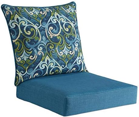 Amazon Com Style Selections 2 Piece Salito Marine Deep Seat Patio Chair Cushion Garden Outdoor