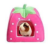FLAdorepet Rabbit Guinea Pig Hamster House Bed Cute Small Animal Pet Winter Warm Squirrel Hedgehog Chinchilla House Cage Nest Hamster Accessories (9