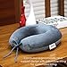 JUNING Travel Pillow Memory Foam Neck Support on a Train, Airplane, Car, Bus or While Camping - Comfortable U Shaped Cushion. Neck Support Plane Pillow