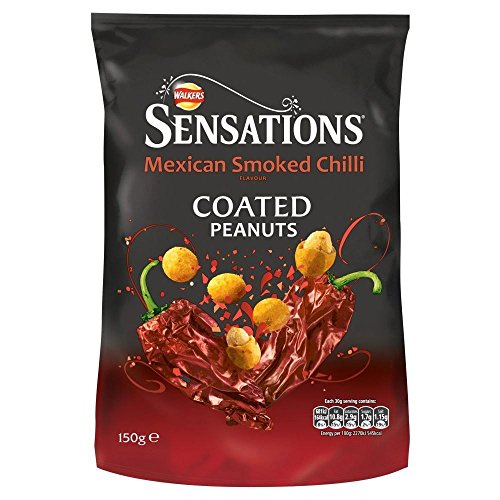 Walkers Sensations Mexican Smoked Chilli Coated Peanuts 150g