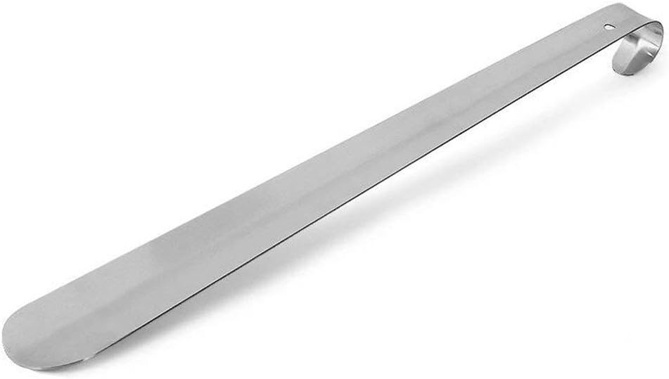 Shoe Horn GKONGU Silver Stainless Smooth Seamless Shoehorn 20.2 Inches / 51CM Long Handle Shoehorn Suitable For All Sizes