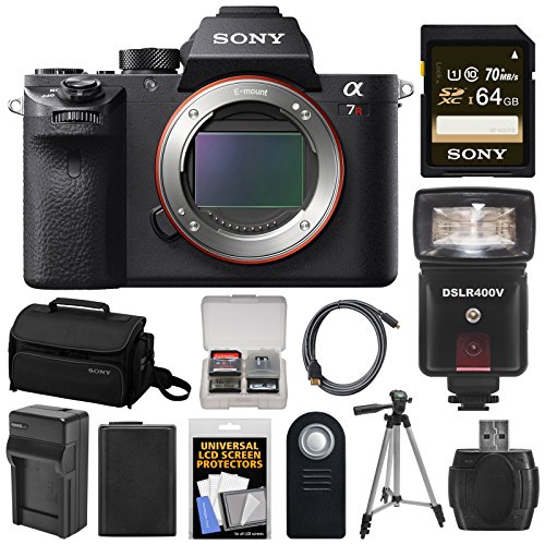 Sony-Alpha-A7R-II-4K-Wi-Fi-Digital-Camera-Body-with-64GB-Card-Battery-Charger-Case-FlashVideo-Light-Tripod-Kit