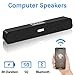 Computer Speakers, Bluetooth Speakers Computer Sound Bar, USB Powered Multifunctional Home Theater Desktop Soundbar Speaker with 10W Dual-Driver Stereo Sound, Rich Bass, 3 ft Bluetooth Range